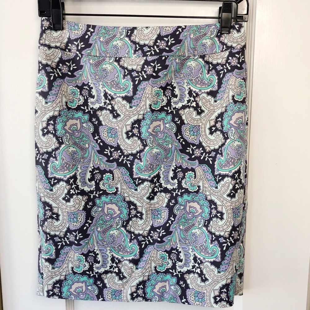 Forever 21 Paisley Pencil Skirt